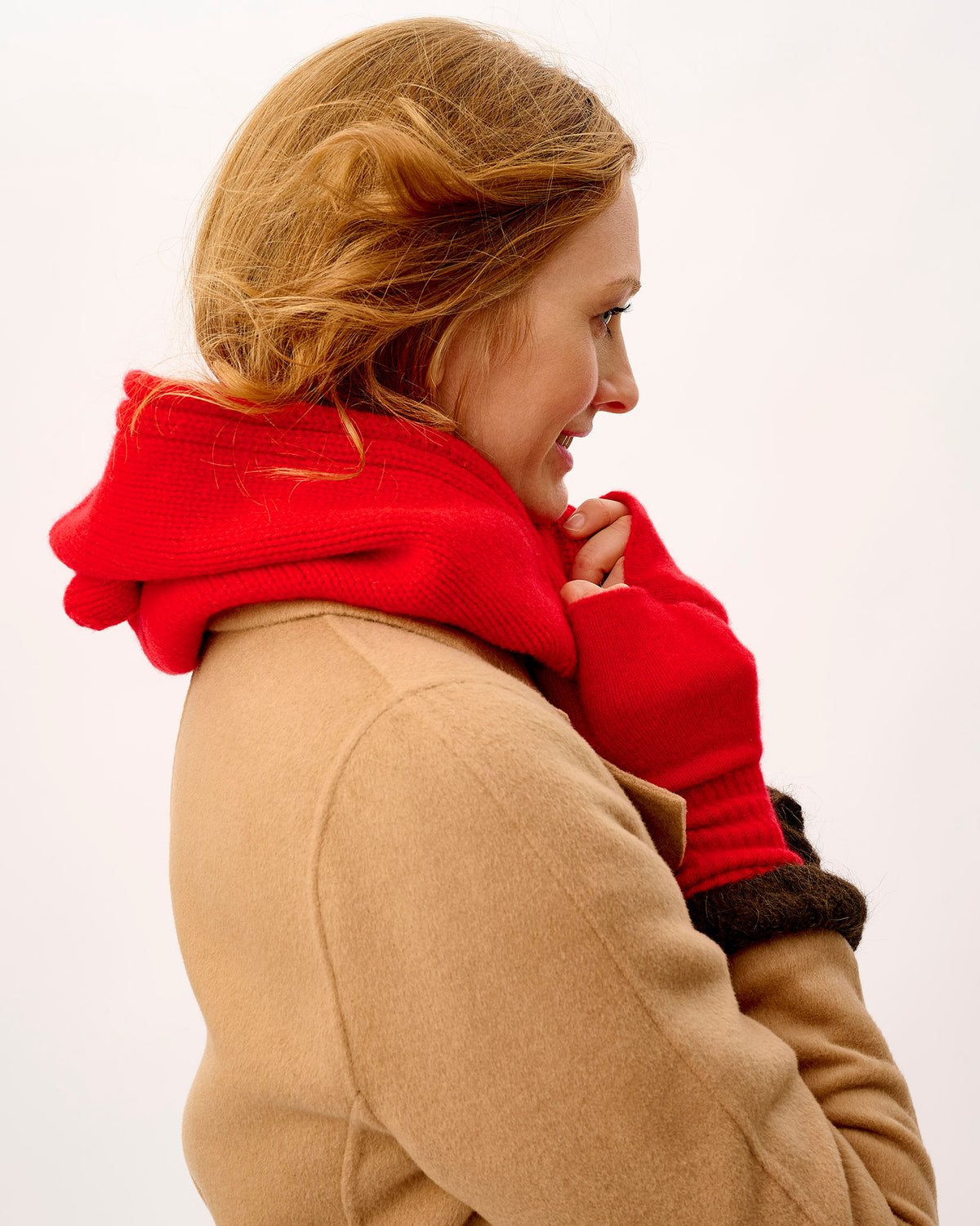 Tartan Scarlet Lambswool Hood