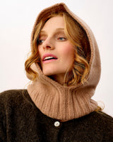 Camel Lambswool Hood