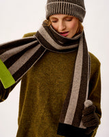 Cocoa & Vole Stripe Tubular Lambswool Scarf