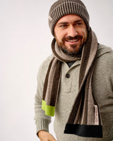 Cocoa & Vole Stripe Tubular Lambswool Scarf