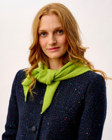 Lime Lambswool Triangle Neck Tie Scarf