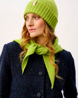 Lime Lambswool Triangle Neck Tie Scarf