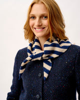 Regatta & Linen Scout Stripe Lambswool Triangle Scarf