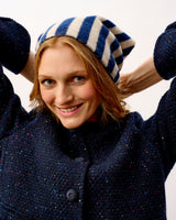 Regatta & Linen Scout Stripe Lambswool Triangle Scarf