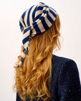 Regatta & Linen Scout Stripe Lambswool Triangle Scarf