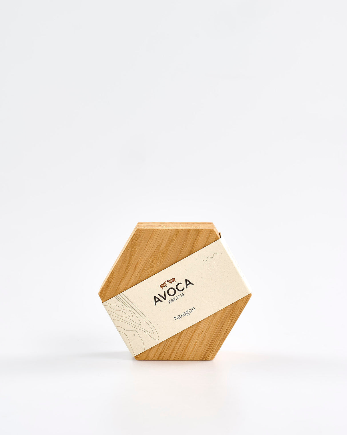 Oak Hexagon Coasters - Set of 4