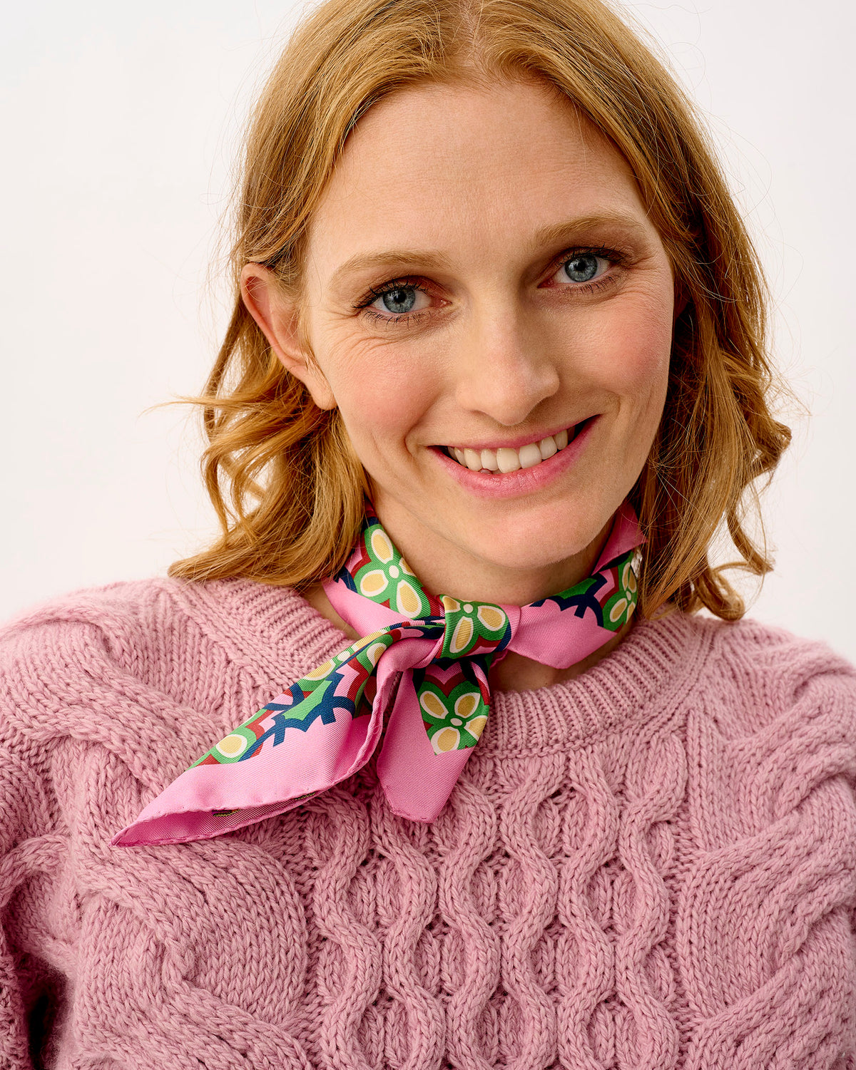 Daisy Loop 100% Silk Scarf