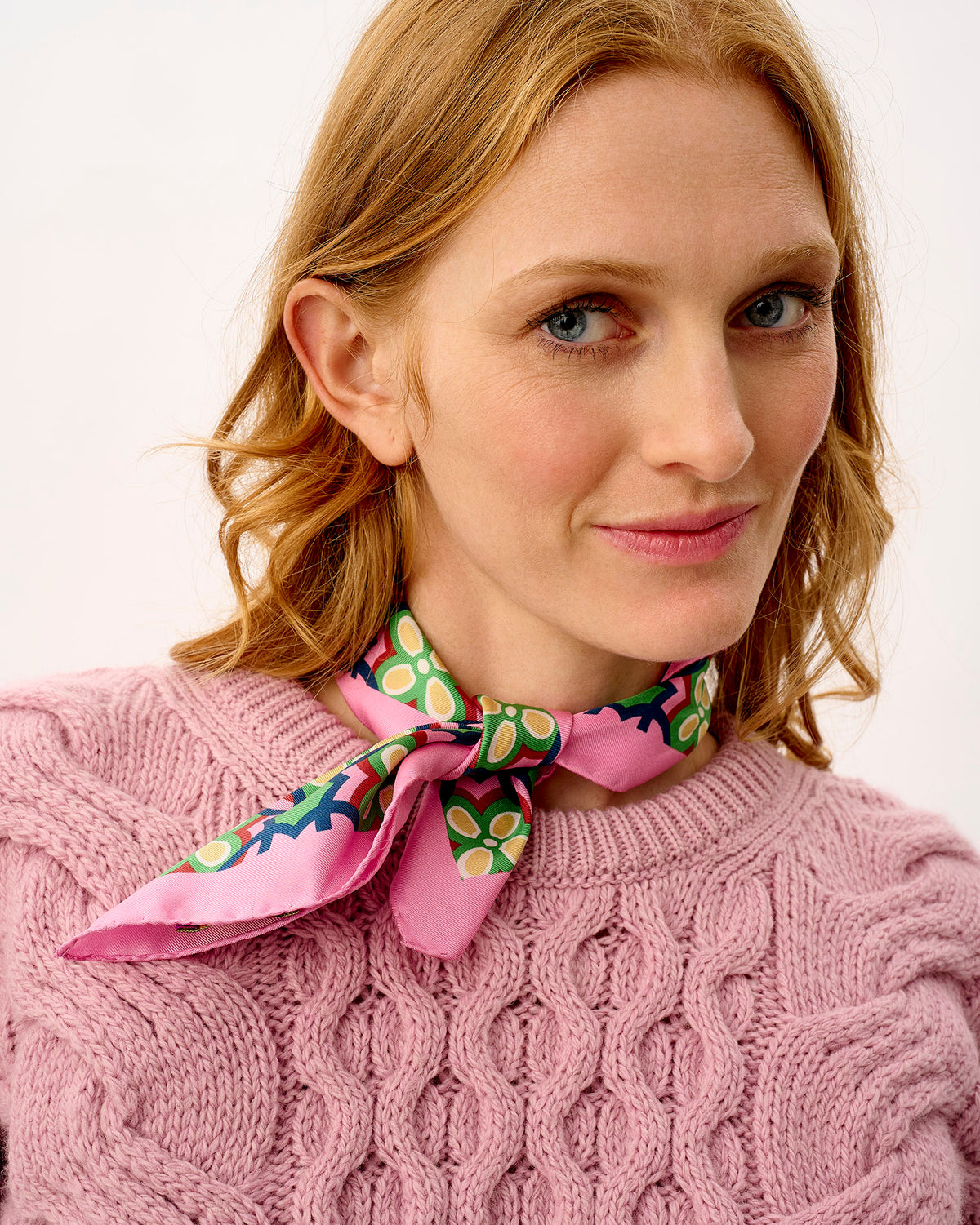 Daisy Loop 100% Silk Scarf
