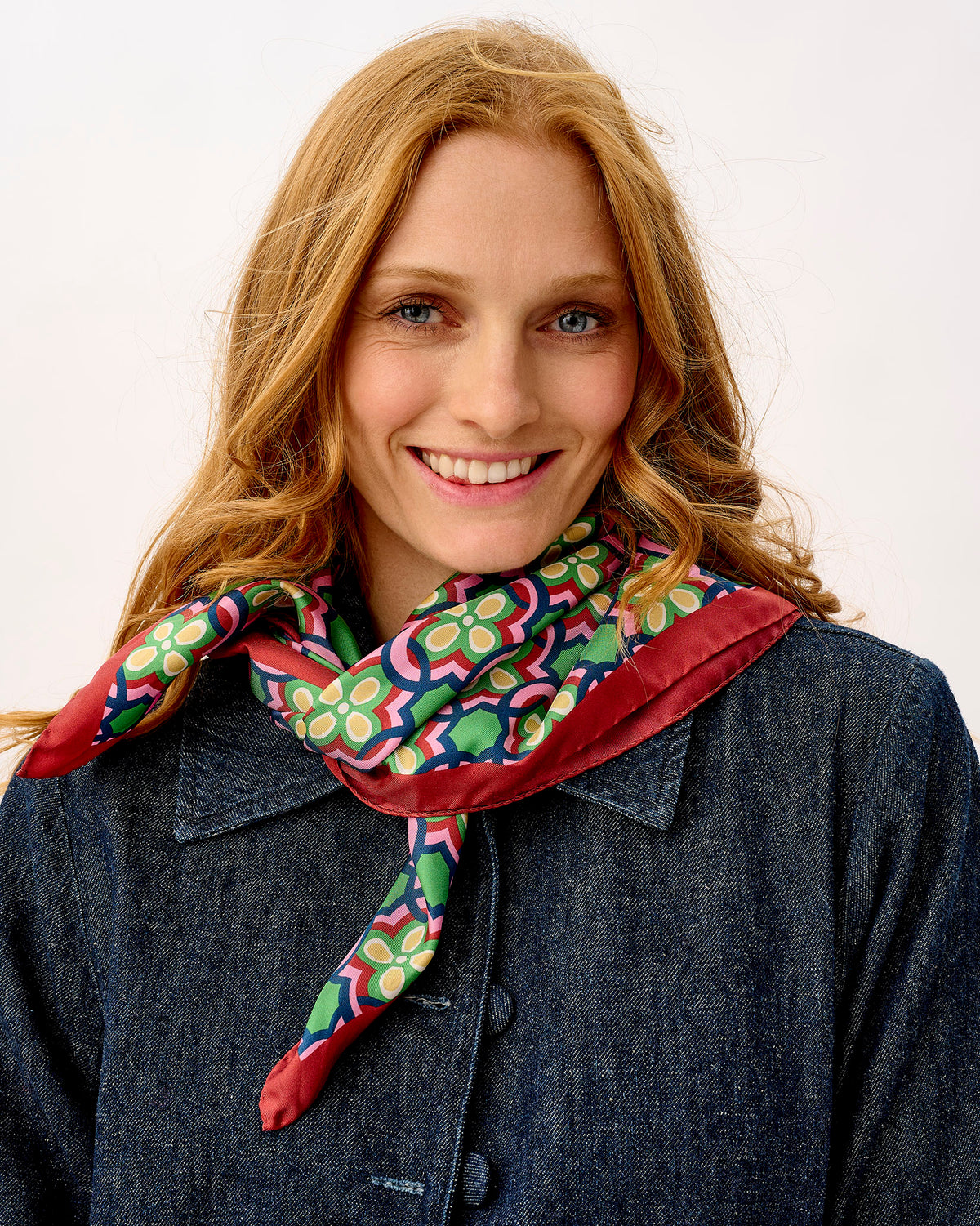 Daisy Loop 100% Silk Scarf