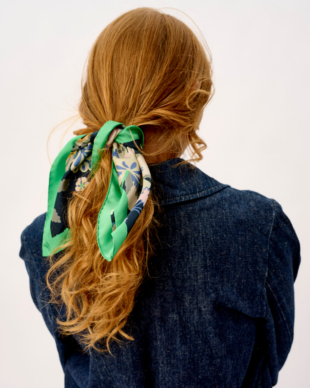 Floral Symphony 100% Silk Scarf