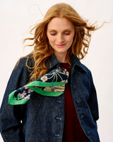 Floral Symphony 100% Silk Scarf