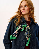 Floral Symphony 100% Silk Scarf