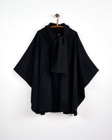 Black Cashmere Blend Berry Cape
