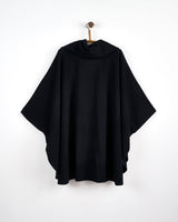 Black Cashmere Blend Berry Cape