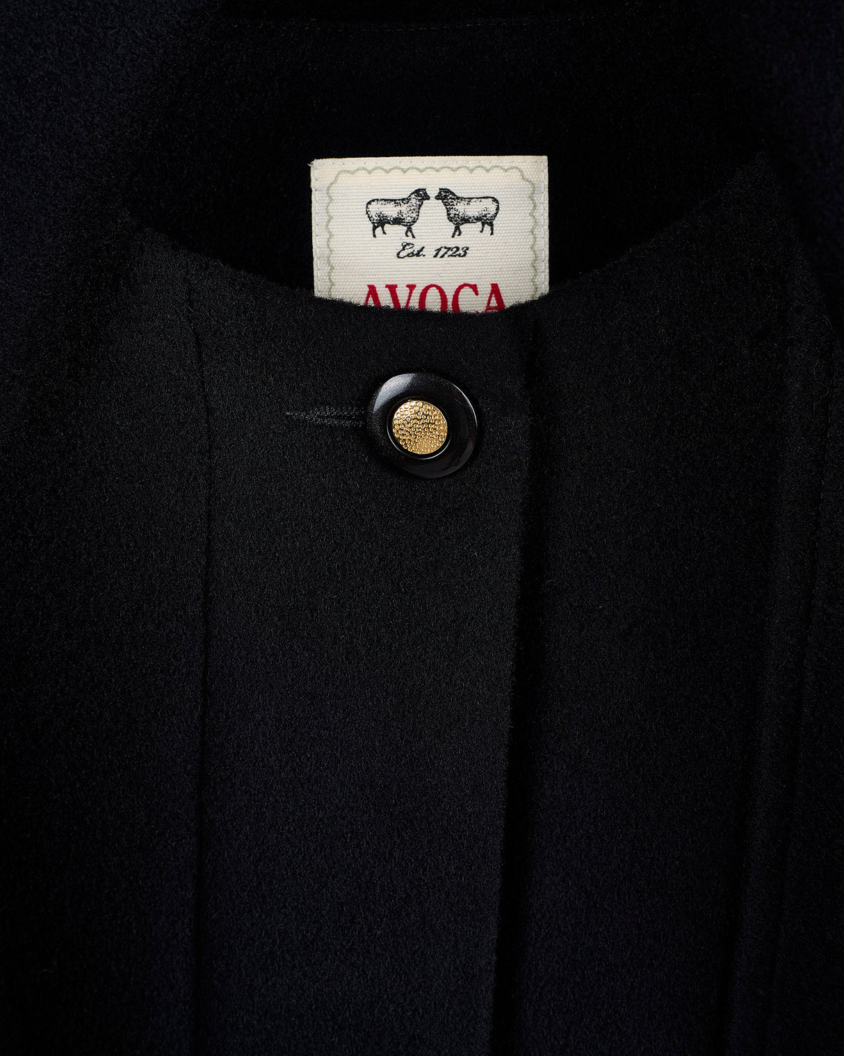 Black Cashmere Blend Berry Cape