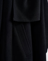 Black Cashmere Blend Berry Cape