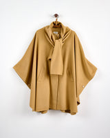 Camel Cashmere Blend Berry Cape
