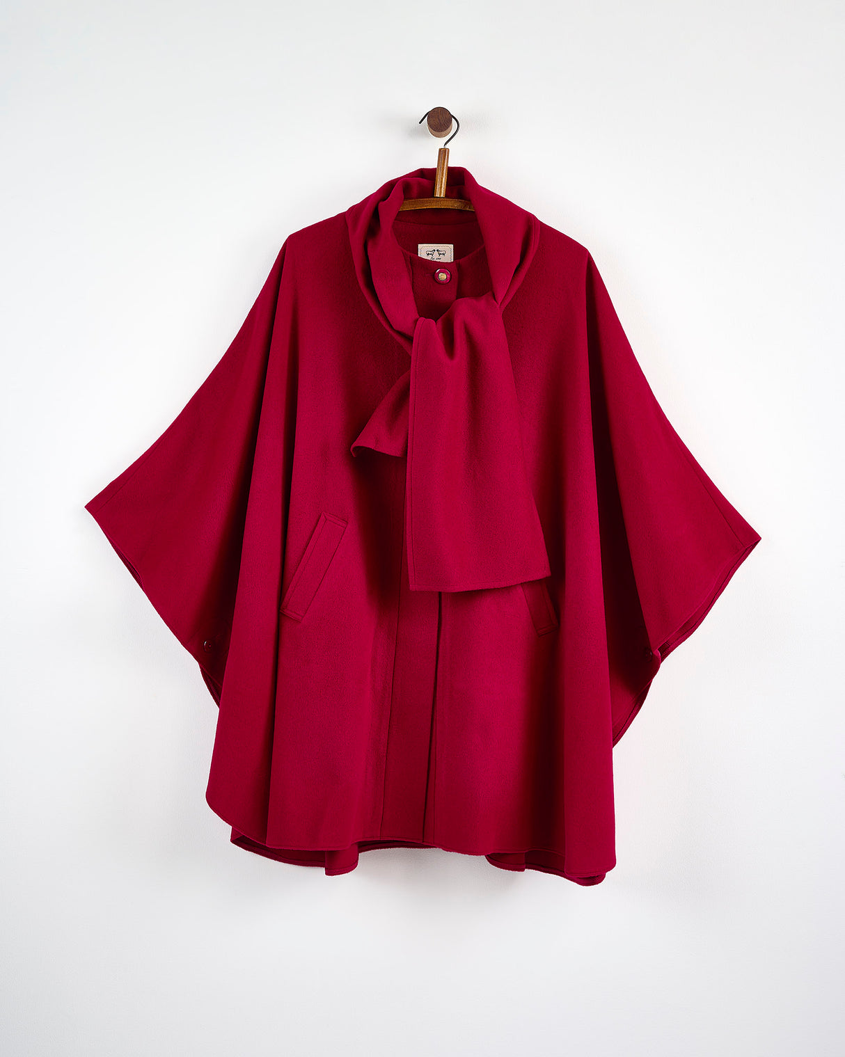 Rosewood Cashmere Blend Berry Cape