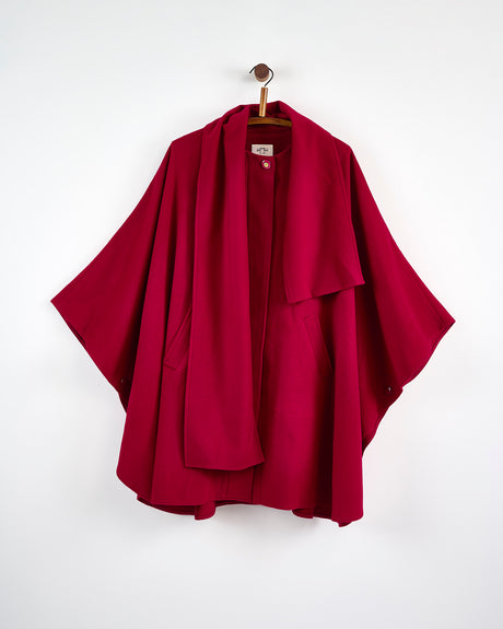 Rosewood Cashmere Blend Berry Cape