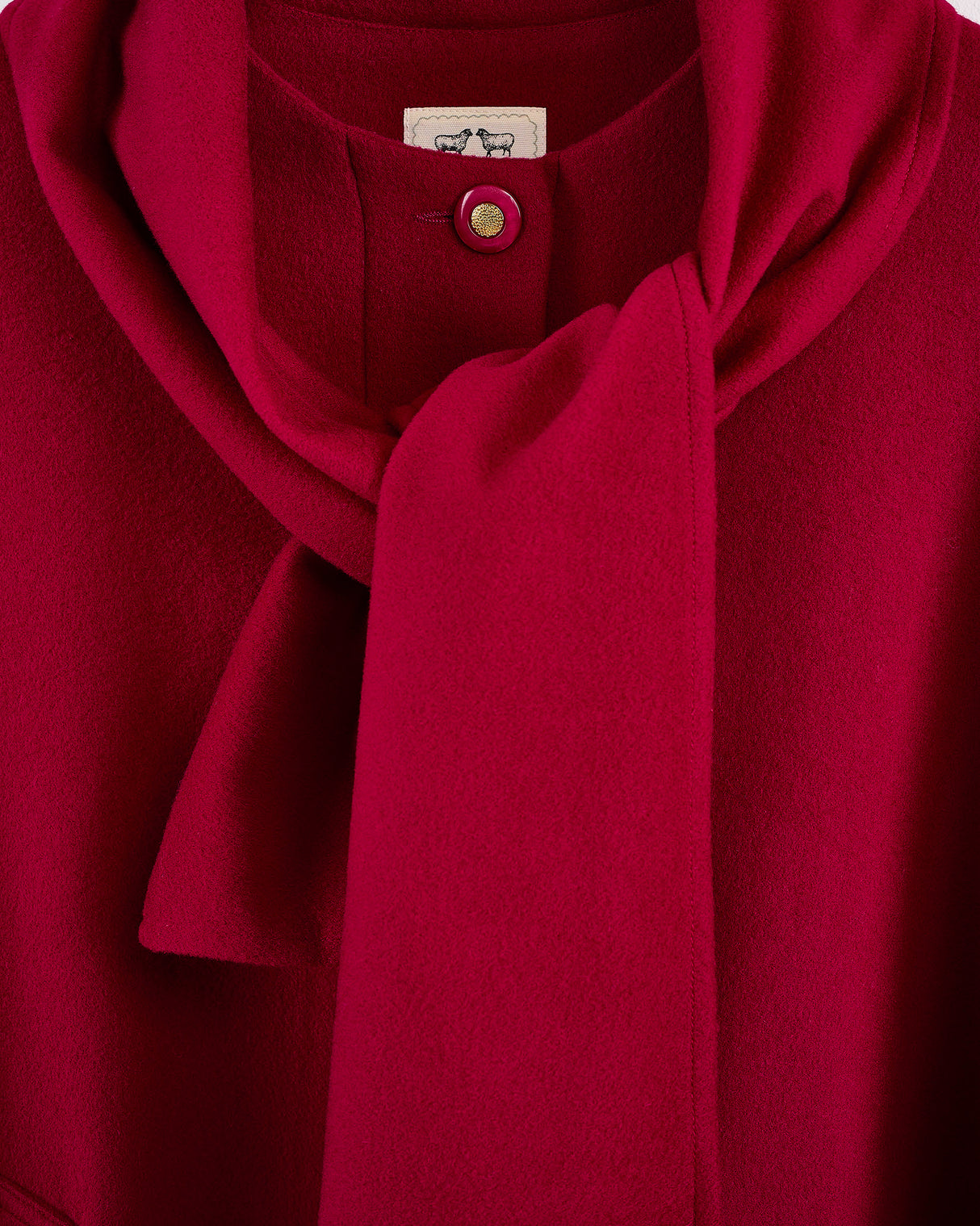 Rosewood Cashmere Blend Berry Cape