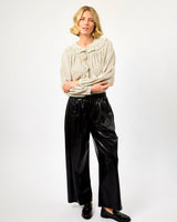 Fig Odaesan Faux Leather Trousers