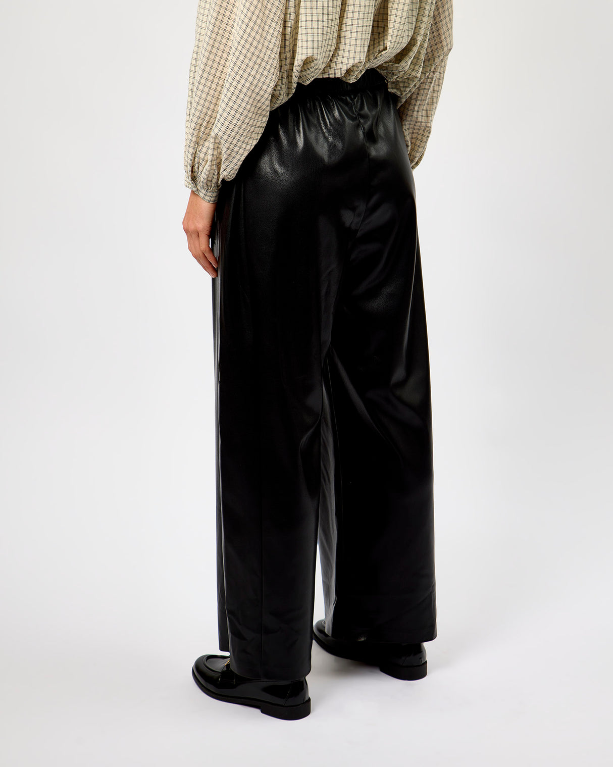 Fig Odaesan Faux Leather Trousers
