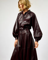 Fig Seorak Faux Leather Shirt