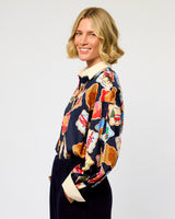 Black Stamps Avon Shirt
