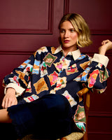 Black Stamps Avon Shirt