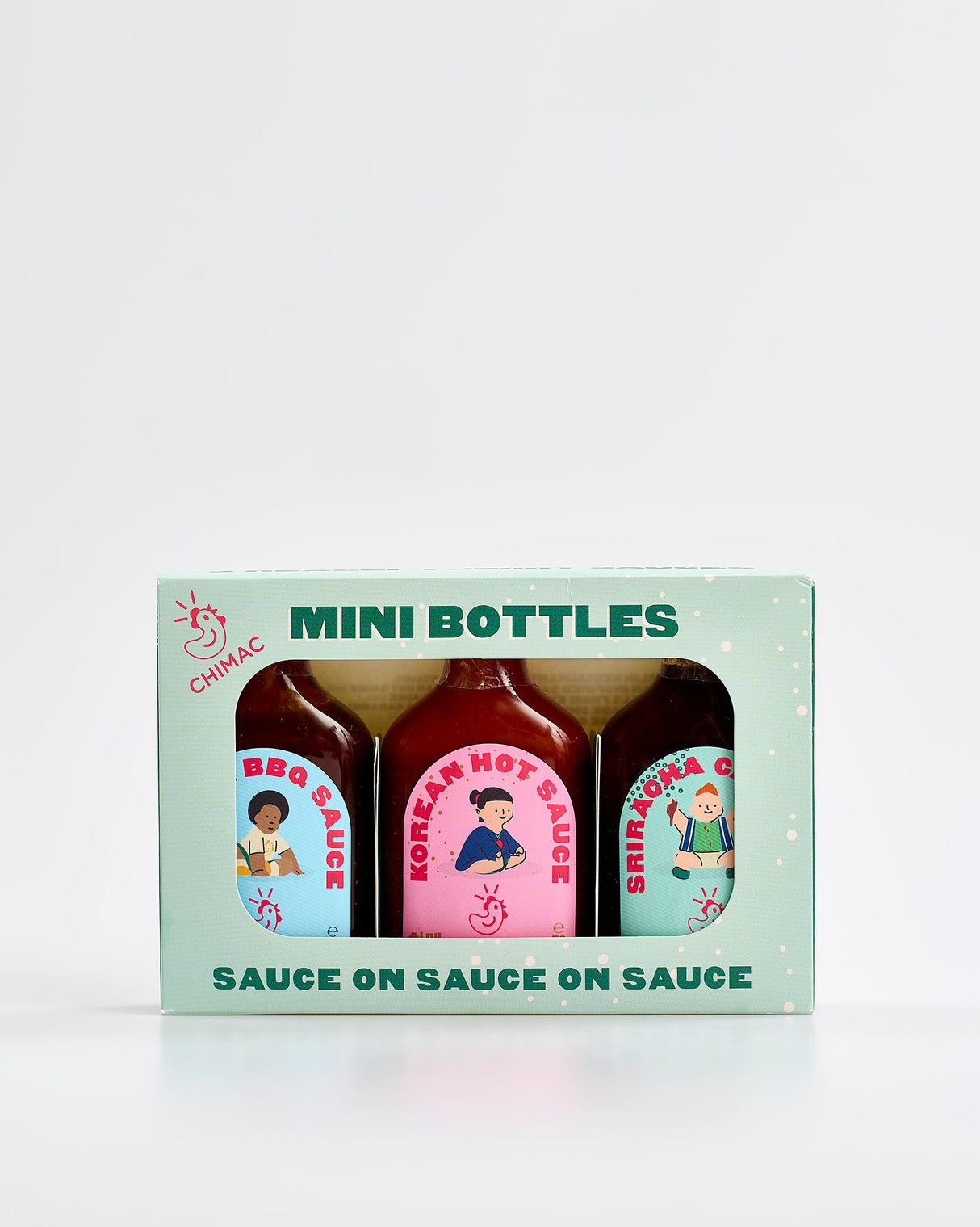 Chimac Sauce on Sauce on Sauce Mini Bottles Gift Pack