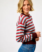 Rouge Shibuya Stripe Scarf & Cardigan Set