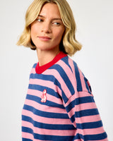 Rose Akita Stripe Jumper