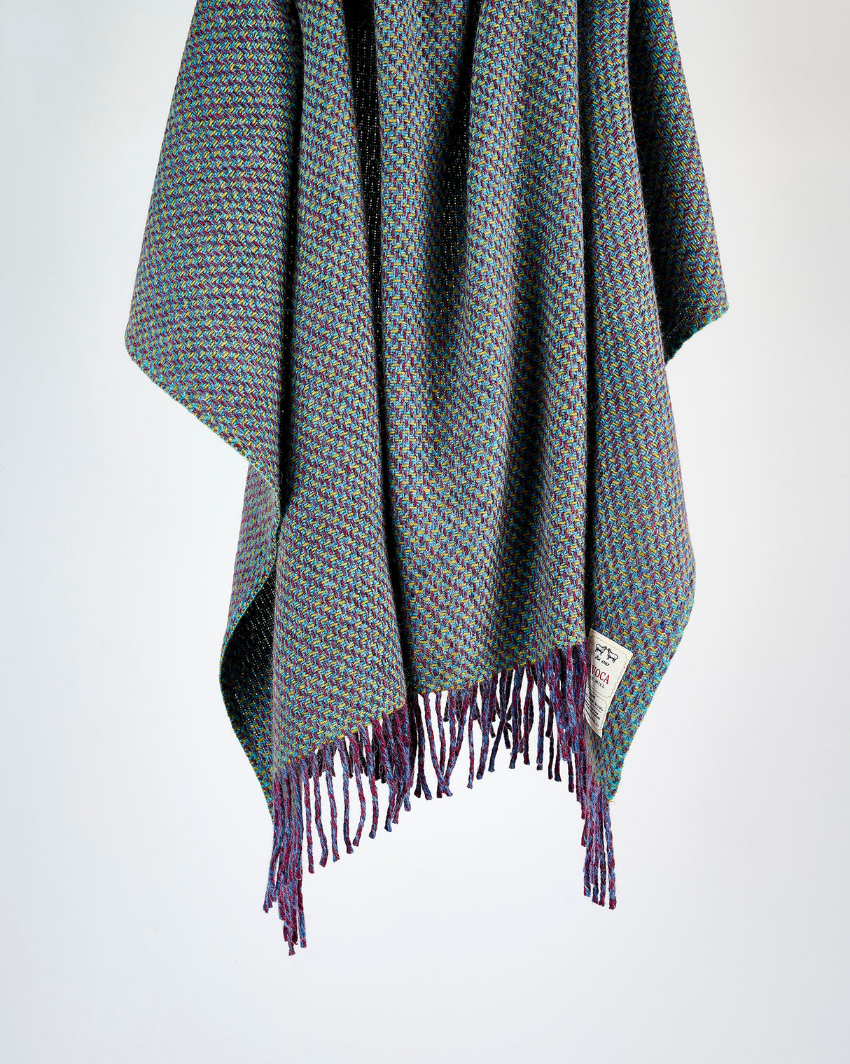 Teal Cobble Donegal Throw