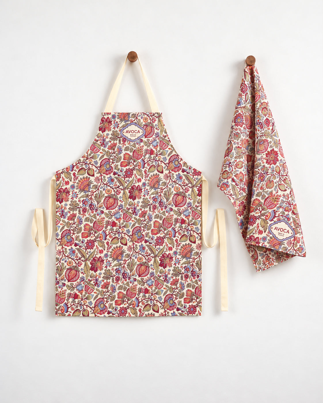 Crimson Vine Apron & Tea Towel Duo