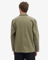 Dusty Olive Cotton Workwear Jacket
