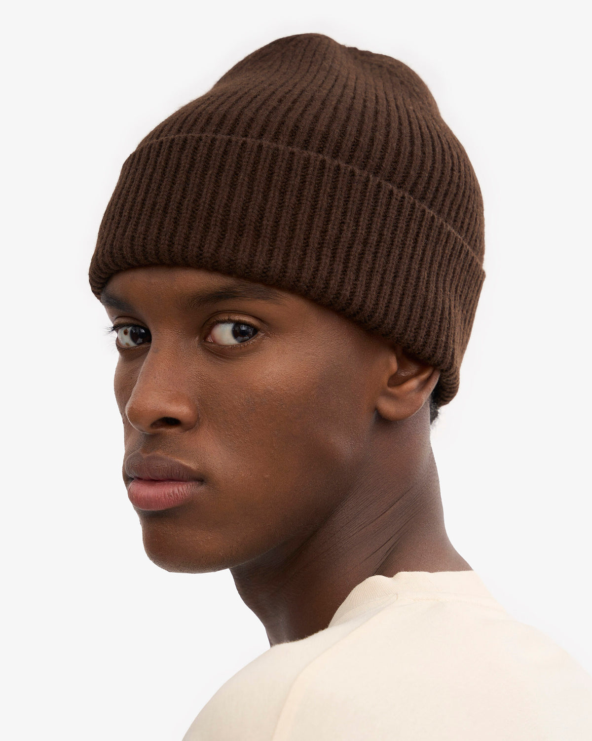 Coffee Brown Merino Beanie