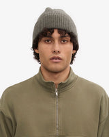 Dusty Olive Merino Beanie