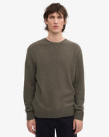 Dusty Olive Classic Merino Crew Neck Jumper