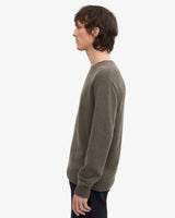 Dusty Olive Classic Merino Crew Neck Jumper