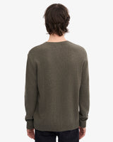 Dusty Olive Classic Merino Crew Neck Jumper