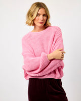 Bon Bon Pink Marl Cyro Knitted Jumper