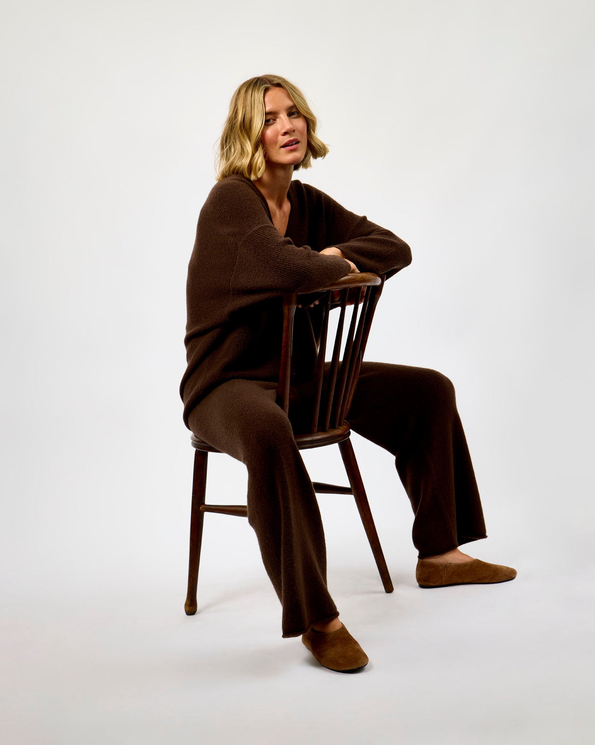Brown Marl Damsville Joggers
