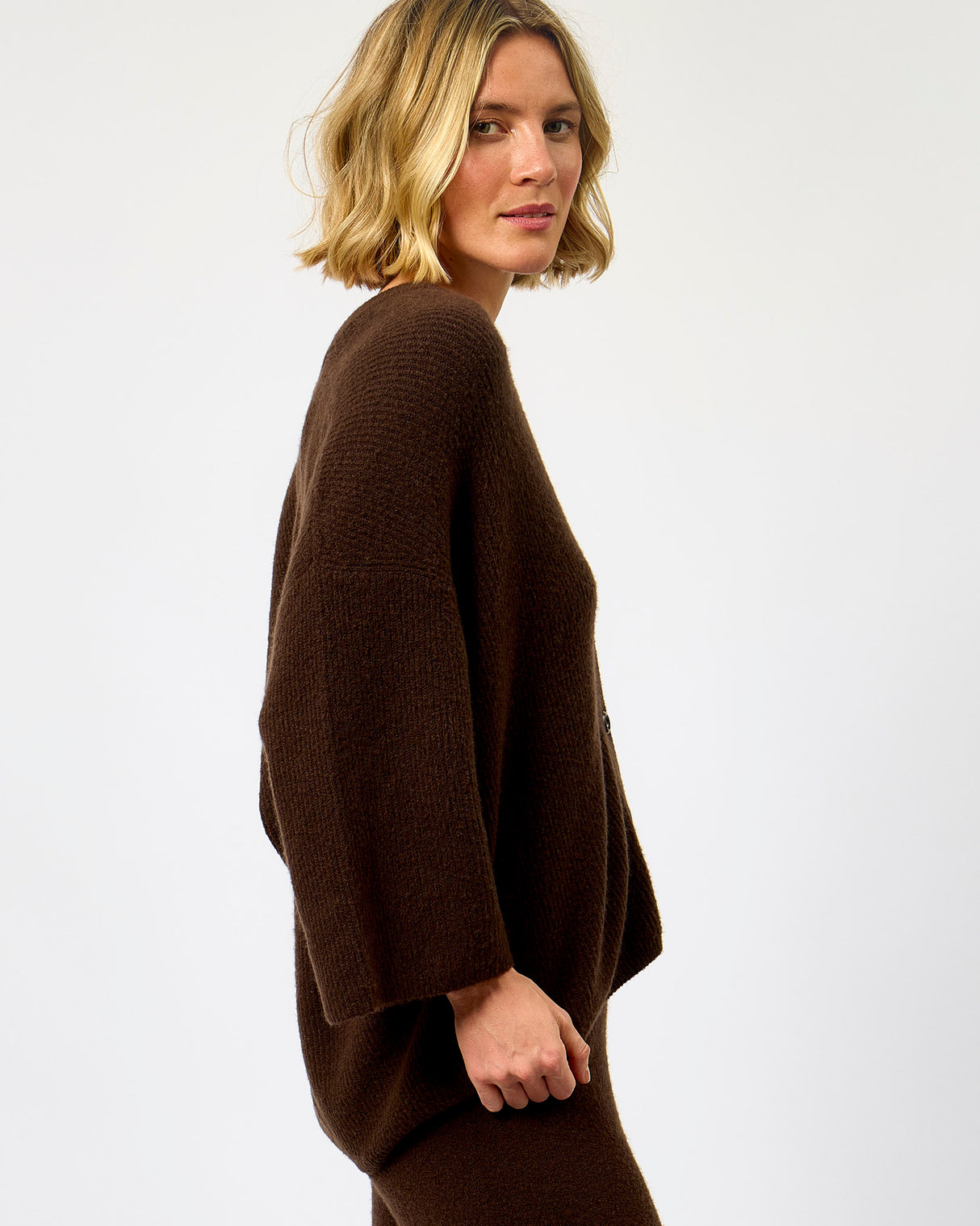 Brown Marl Damsville Cardigan