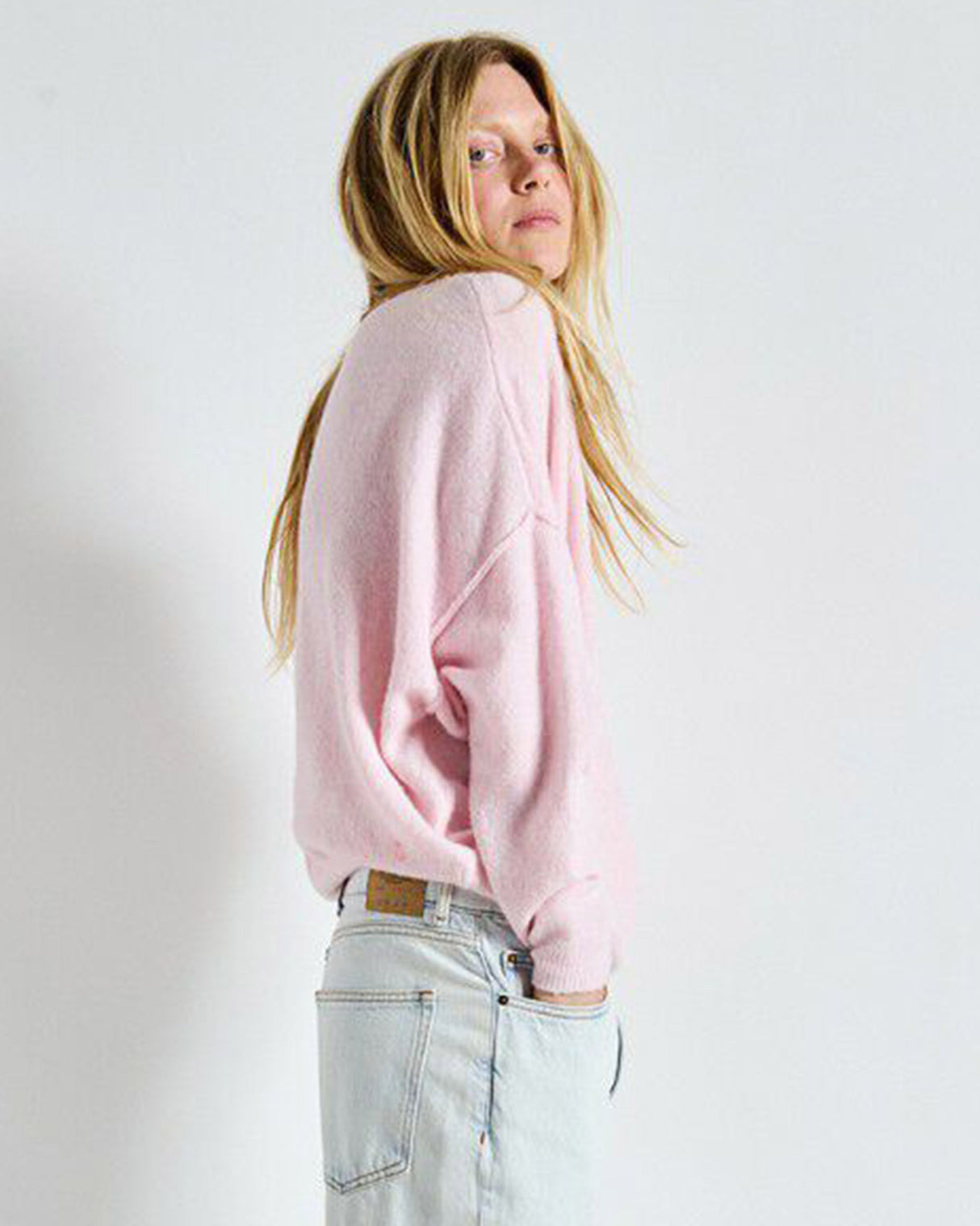 Pastel Pink Marl Damsville Sweater