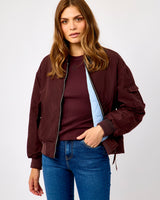 Fudge Cloak & Light Blue Djenna Reversible Bomber Jacket