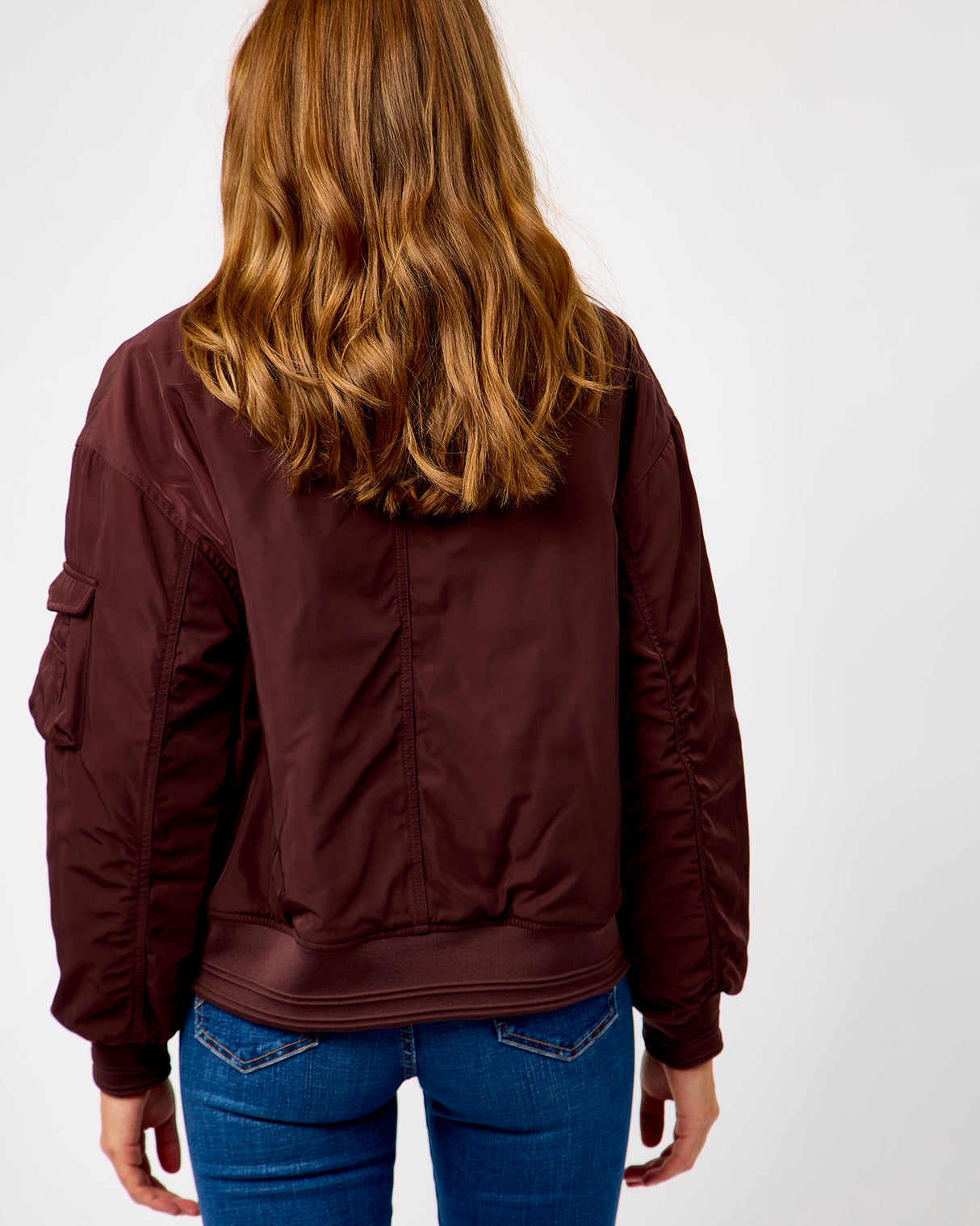 Fudge Cloak & Light Blue Djenna Reversible Bomber Jacket