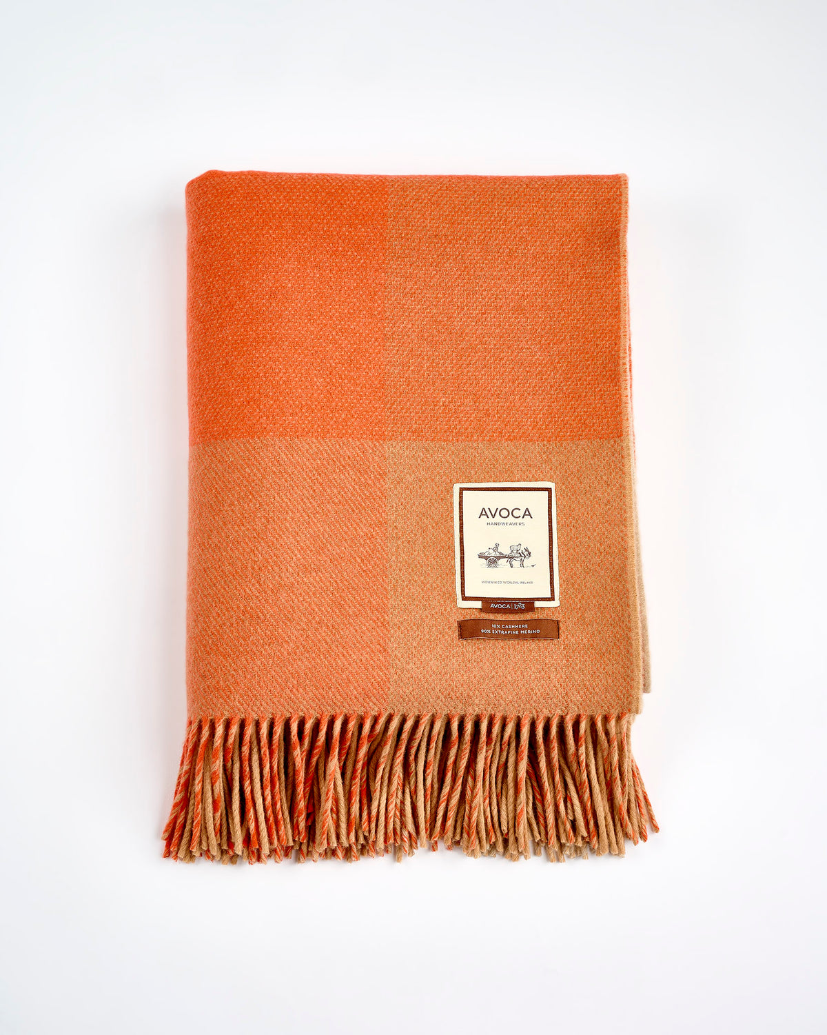 Sandstone Gradient Double Sided Merino & Cashmere Throw