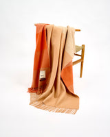 Sandstone Gradient Double Sided Merino & Cashmere Throw