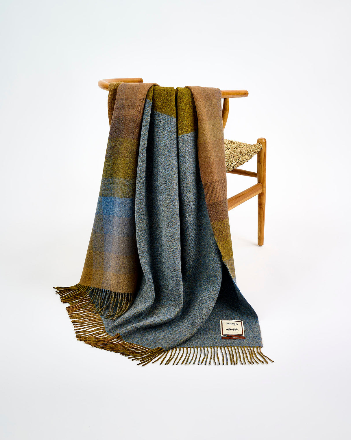 Antique Spectrum Double Sided Lambswool Throw