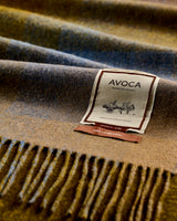 Antique Spectrum Double Sided Lambswool Throw